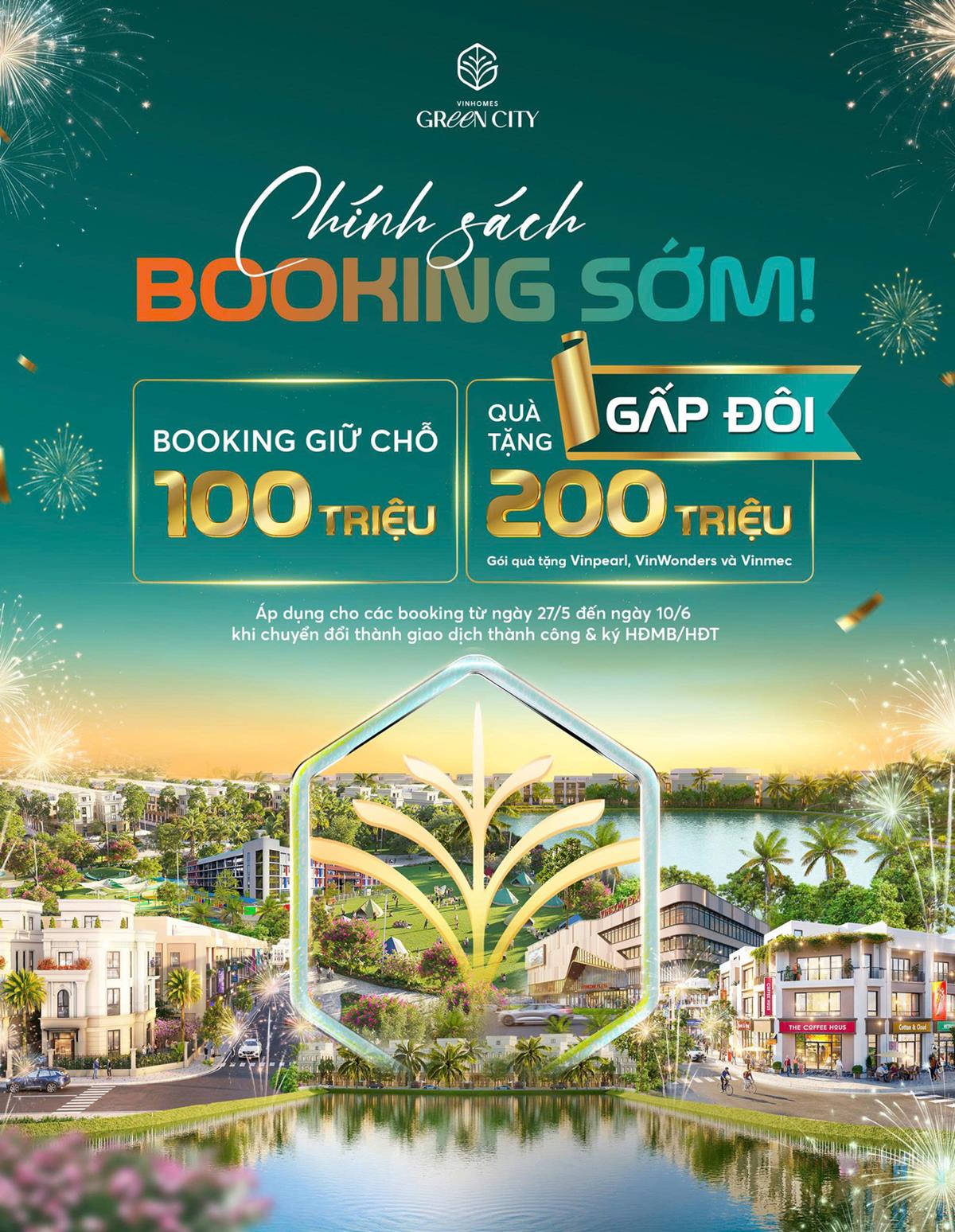 Nhận booking dự án Vinhomes Green City